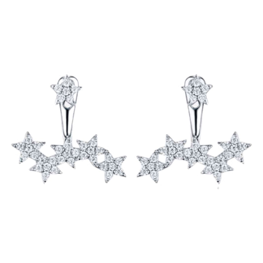 Sterling Silver Star Stud Earrings