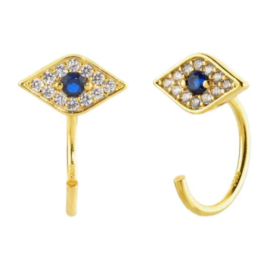 Evil Eye Hoop Earrings