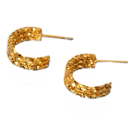 Gold C-Hoop Earrings