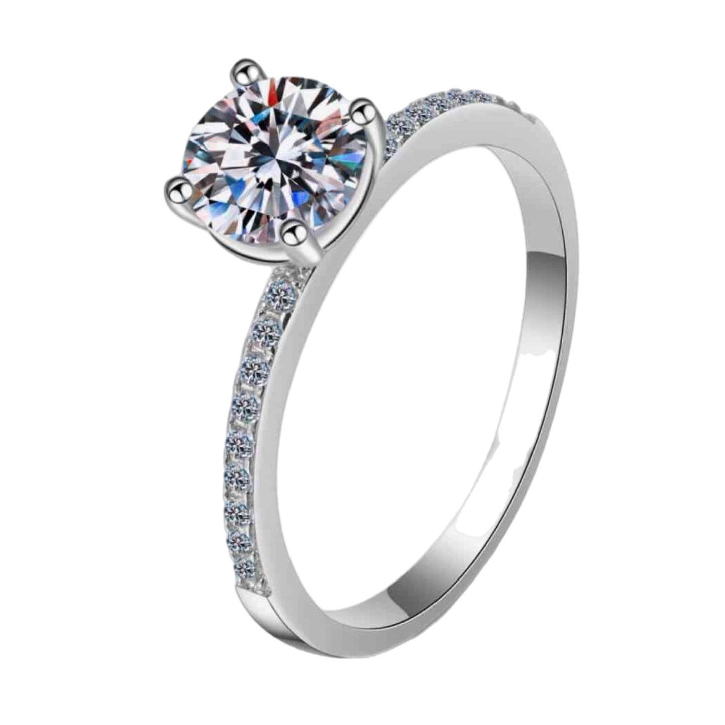 1 Carat Moissanite Ring