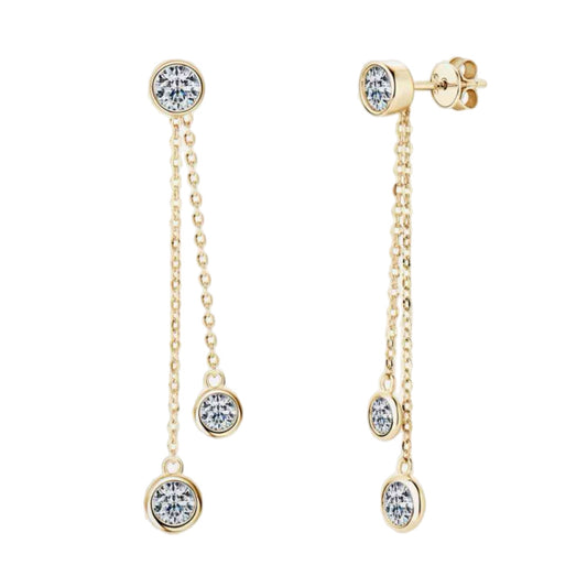 2.6 Carat Moissanite Earrings