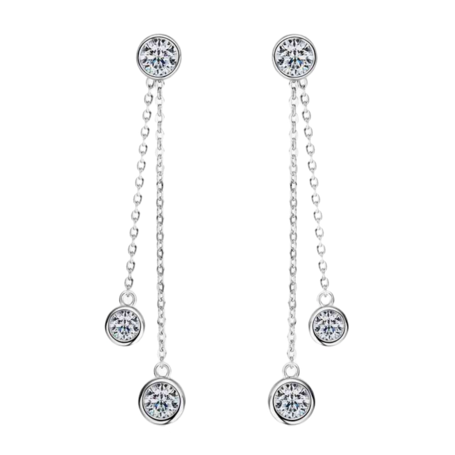 2.6 Carat Moissanite Earrings