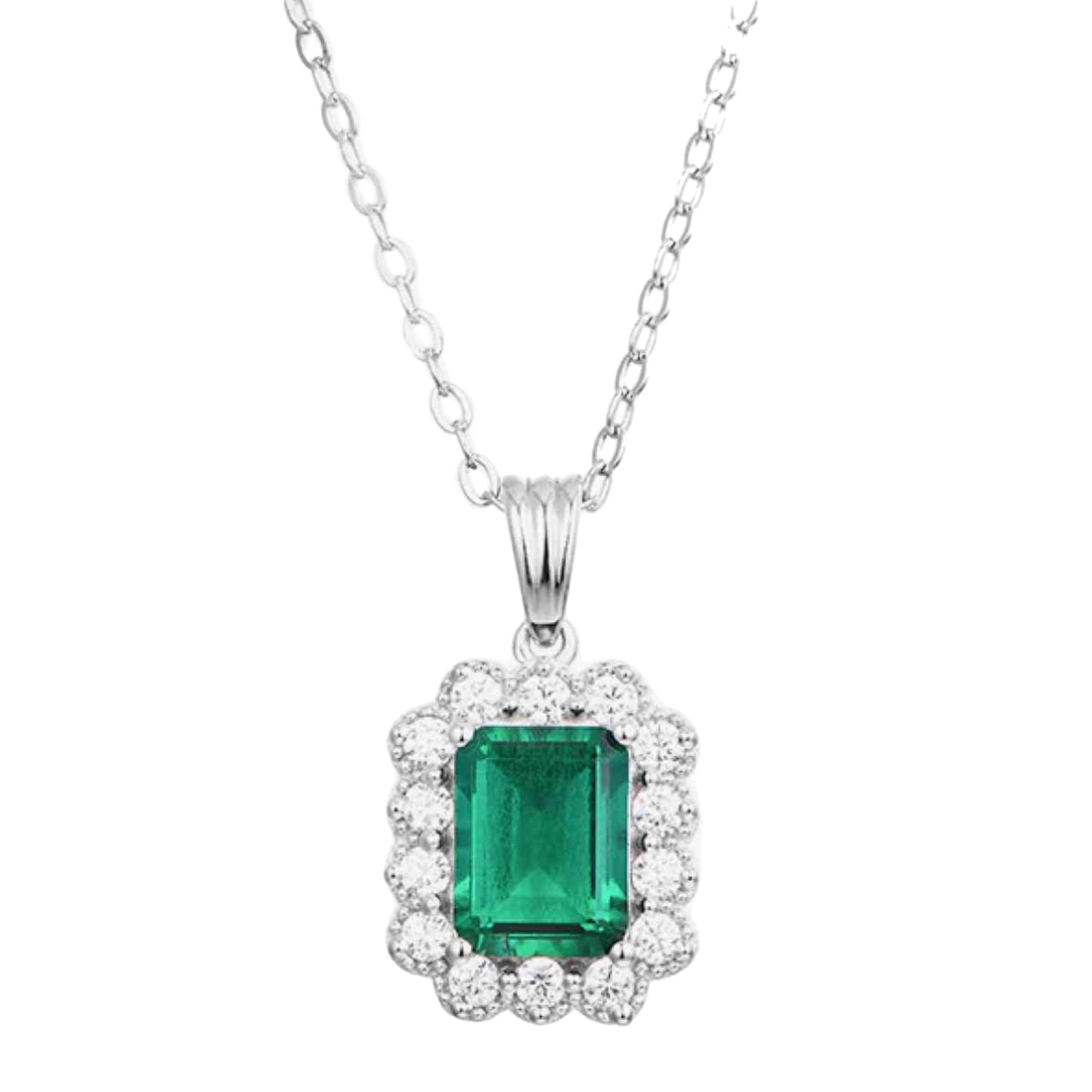 1.5 Carat Emerald Necklace