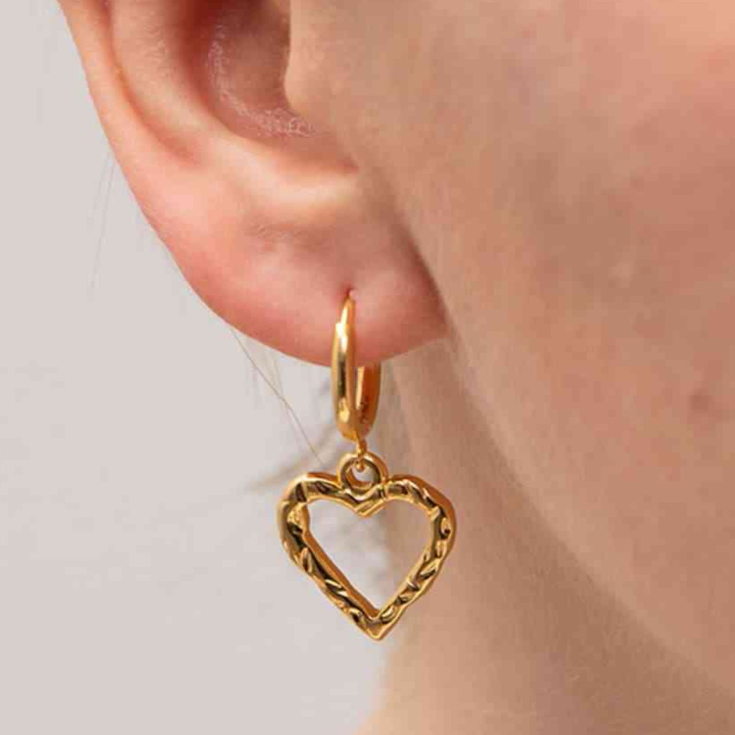 Heart Drop Earrings