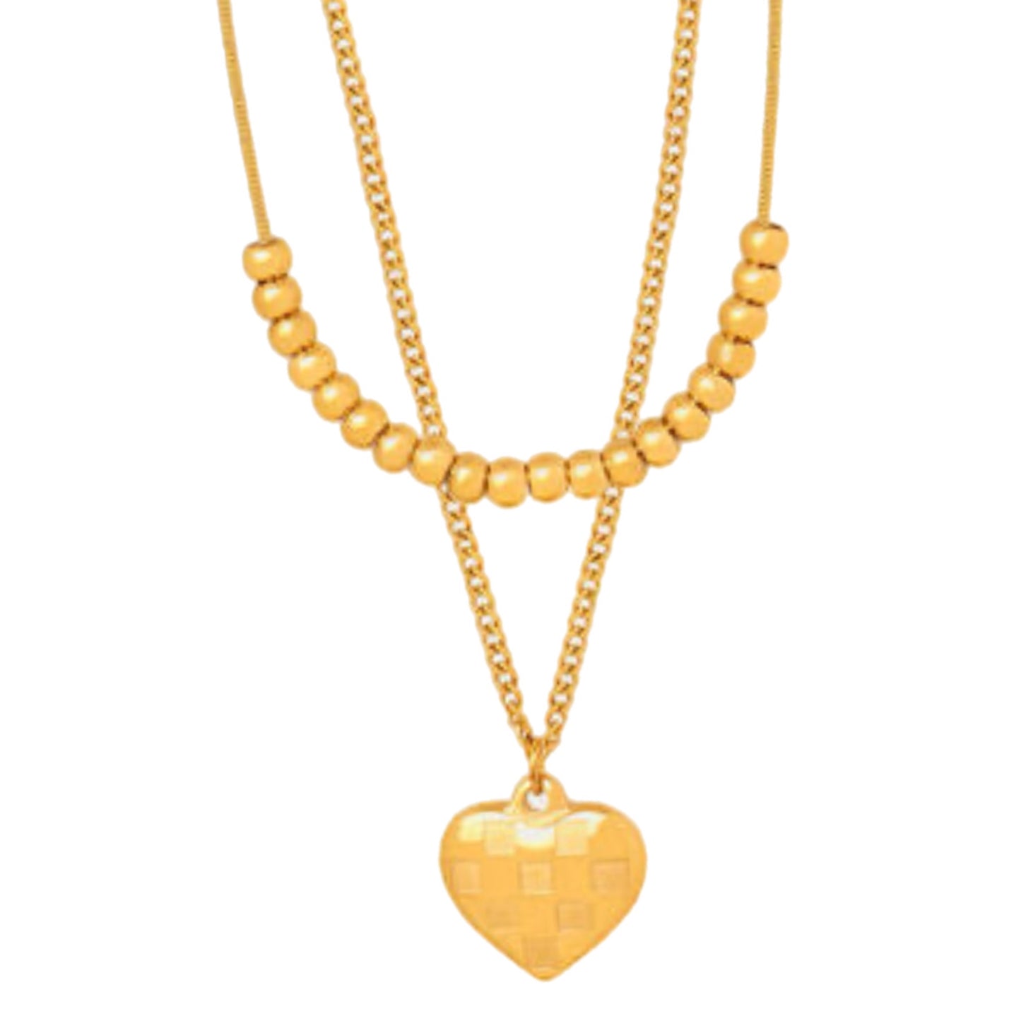 Heart Double Layered Necklace