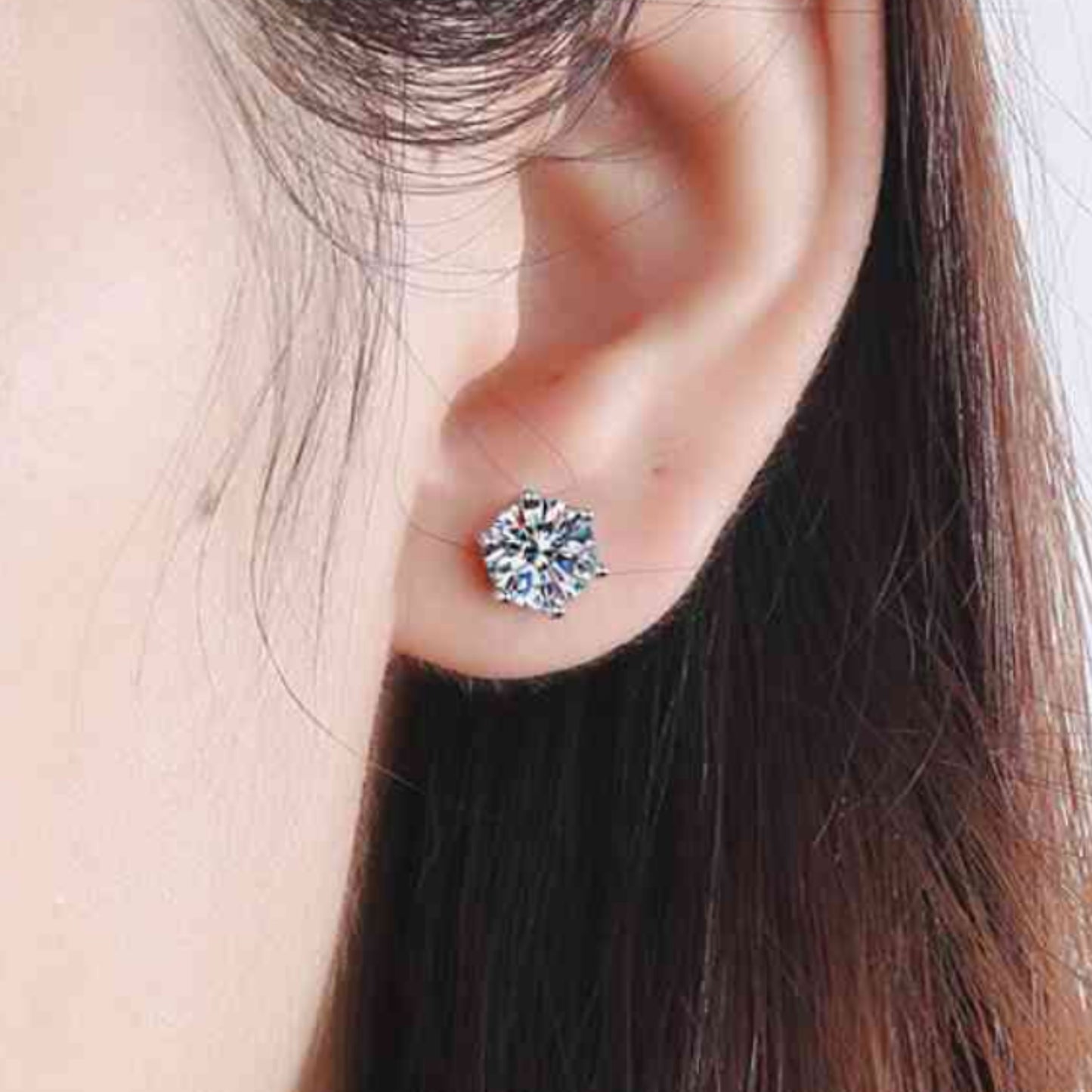 Moissanite Stud Earrings