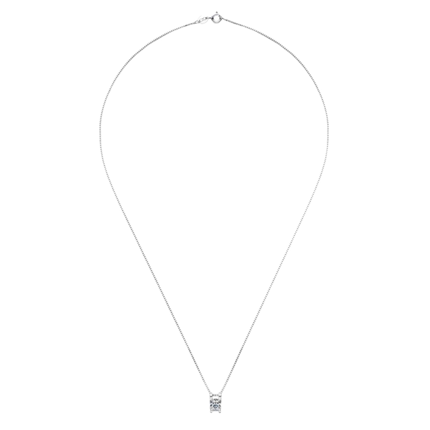 Moissanite Sterling Silver Necklace