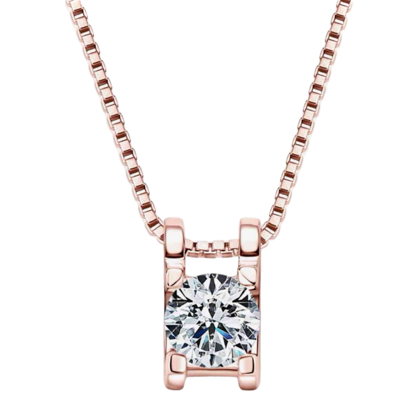 Moissanite Sterling Silver Necklace