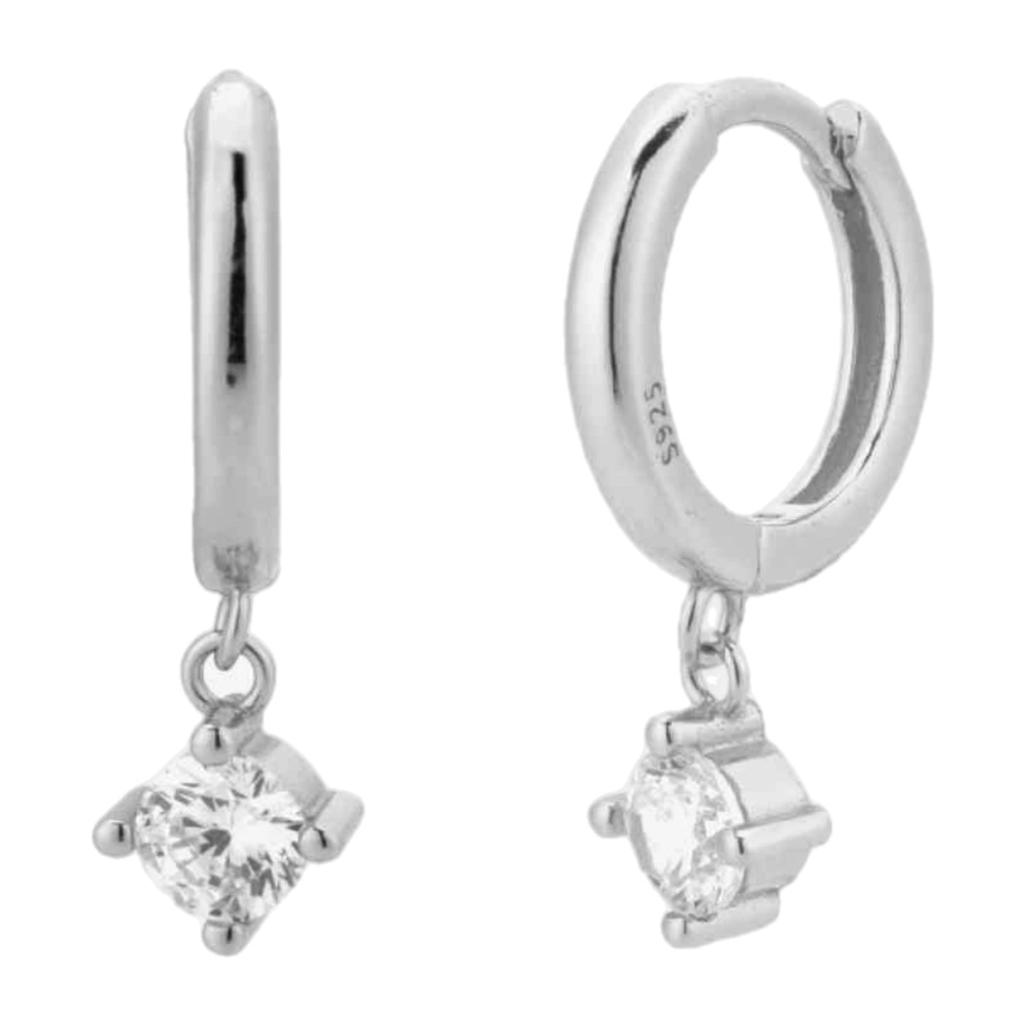 CZ Huggie Earrings