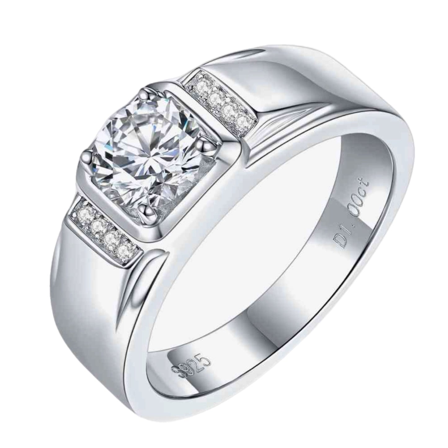 1 Carat Moissanite Ring