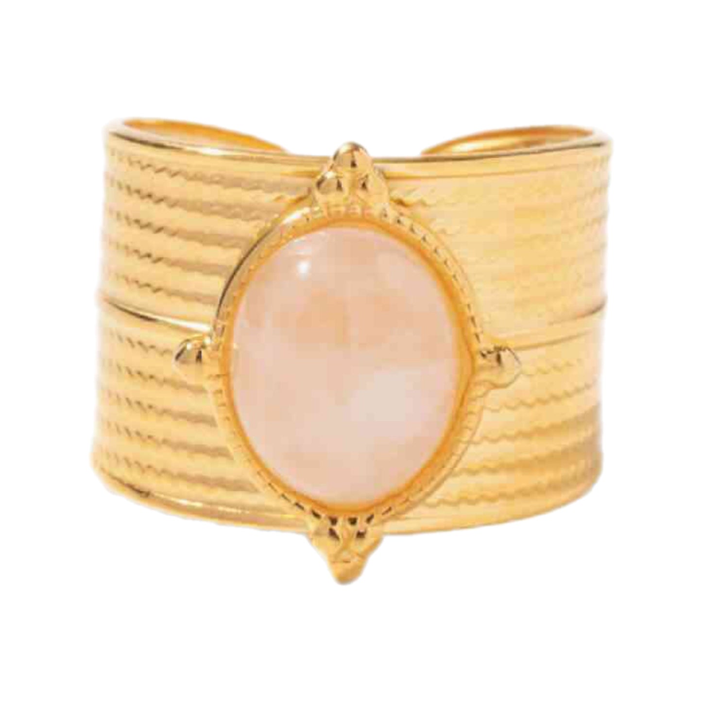 Gemstone Gold Cuff Ring