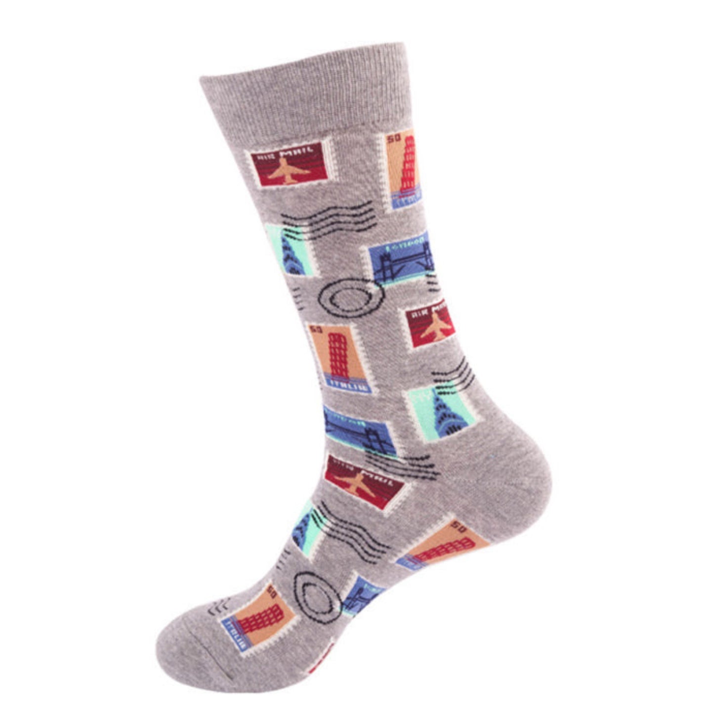 Men's Mid-Calf Fun Patterned Socks