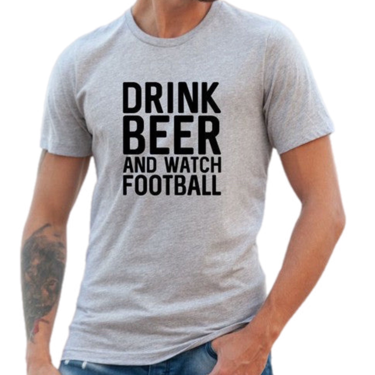 Game Day Essential Tee "Drink Beer and Watch Football"