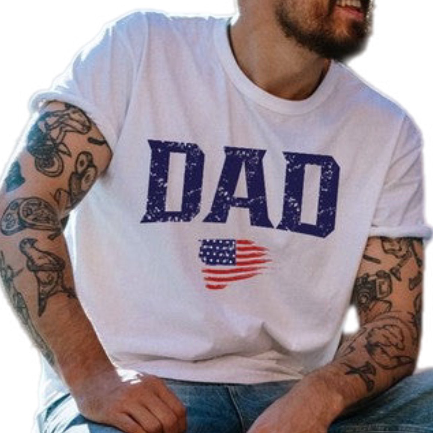 "Patriotic Pop" Dad Tee