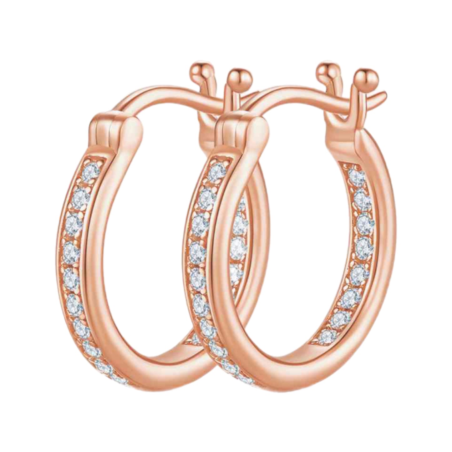 Moissanite Hoop Earrings