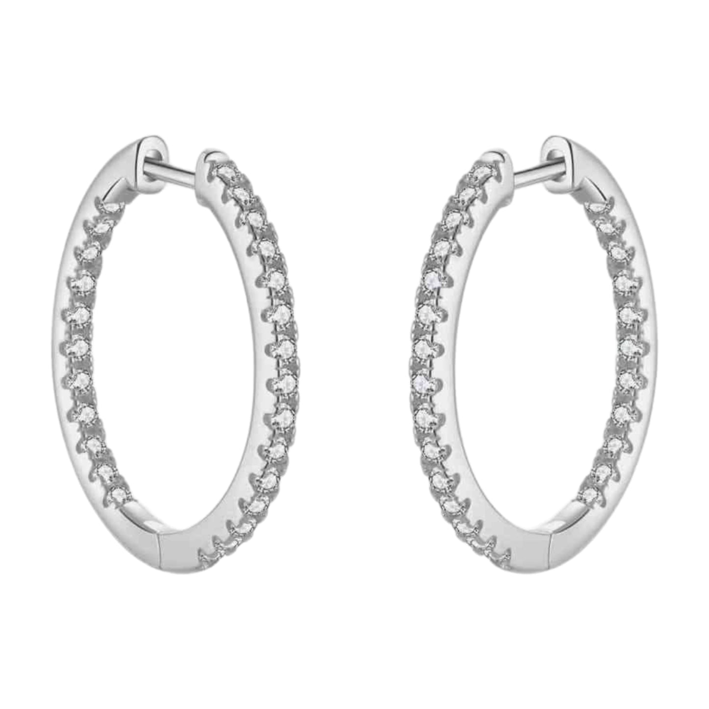 CZ Hoop Earrings