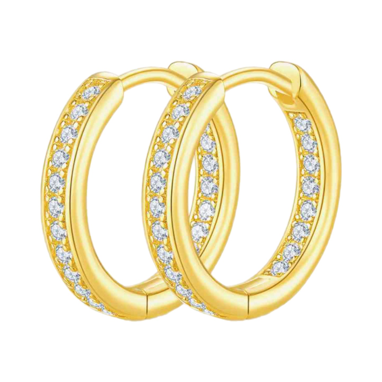 Moissanite Hoop Earrings