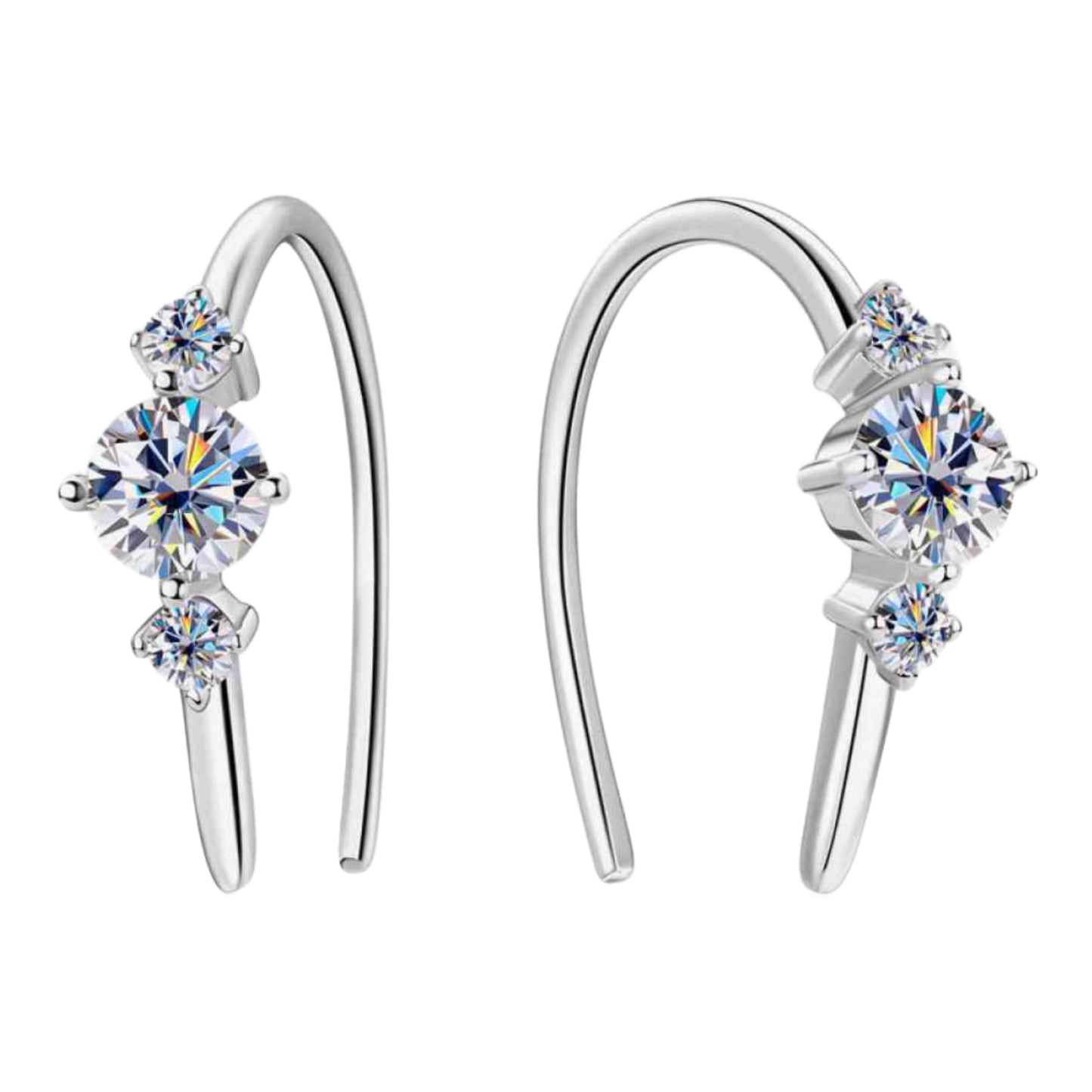 Moissanite Dangle Earrings