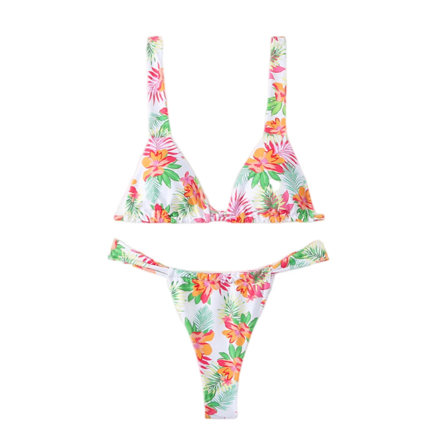 Floral Backless Bikini