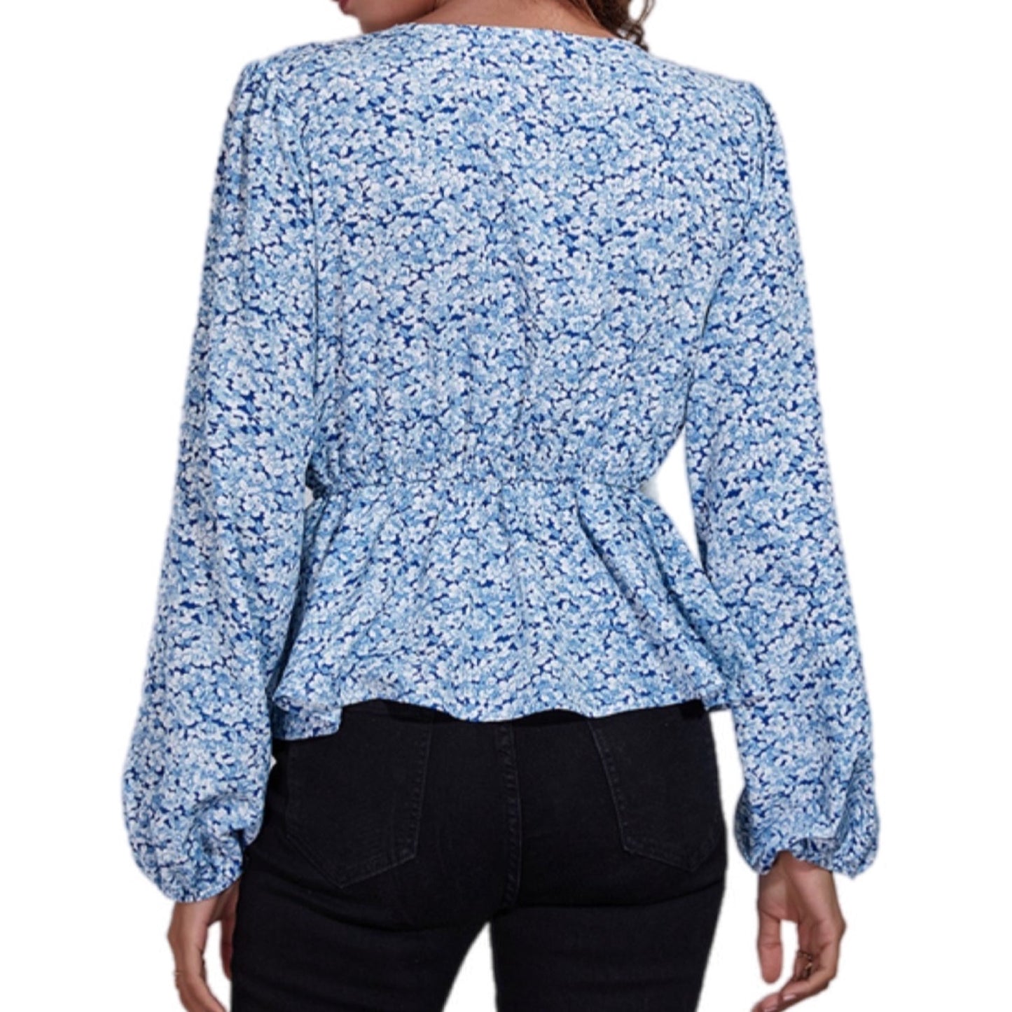 Floral Peplum Blouse