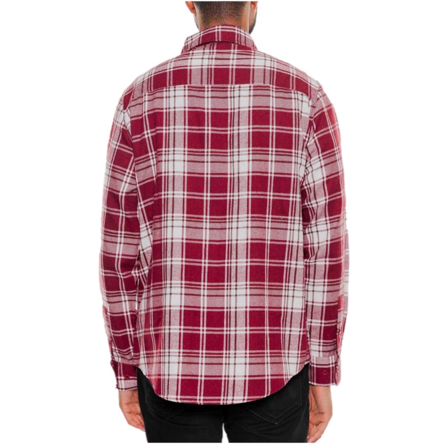 Plaid Flannel Button Up Shirt