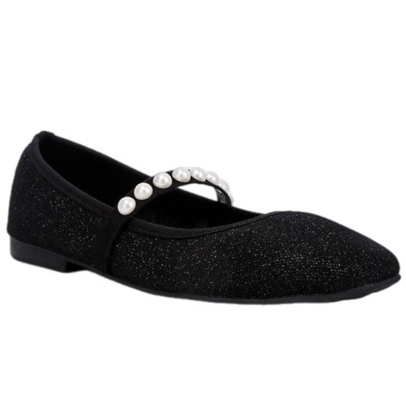 Sassie Pearl Embellished Ballerina Flats