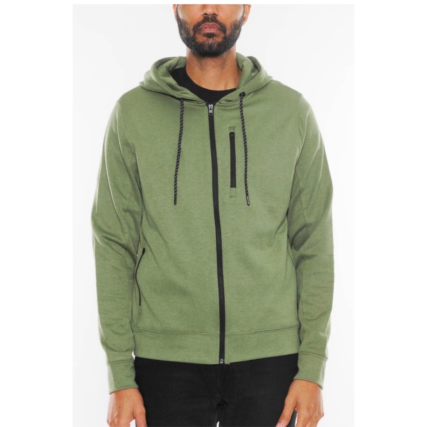 Zip-Up Hooded Jacket