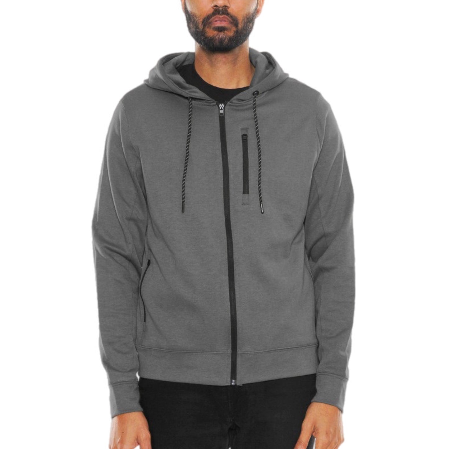 Zip-Up Hooded Jacket