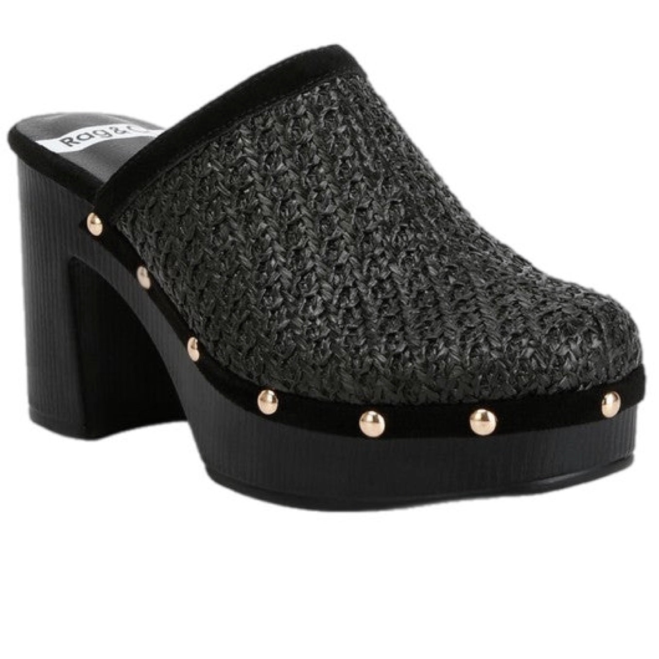 Jeydena Raffia Platform Clogs