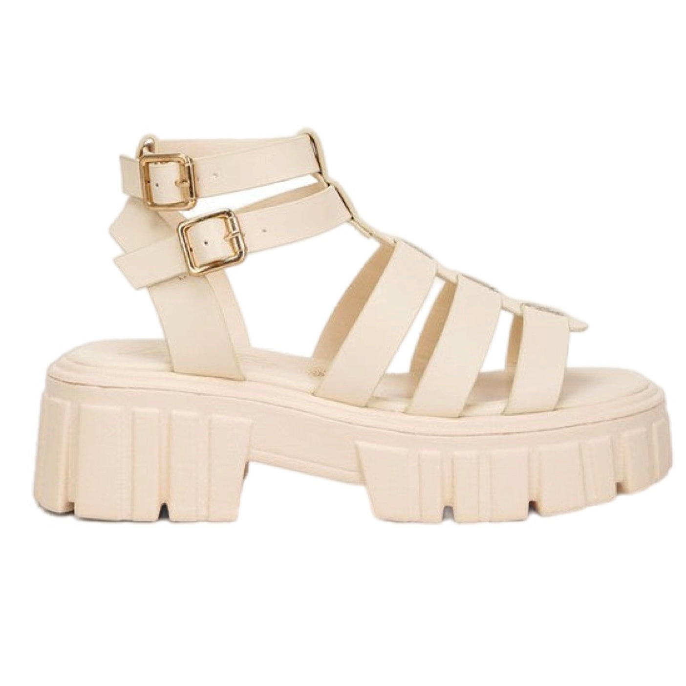 Dewey Recycled Faux Leather Gladiators