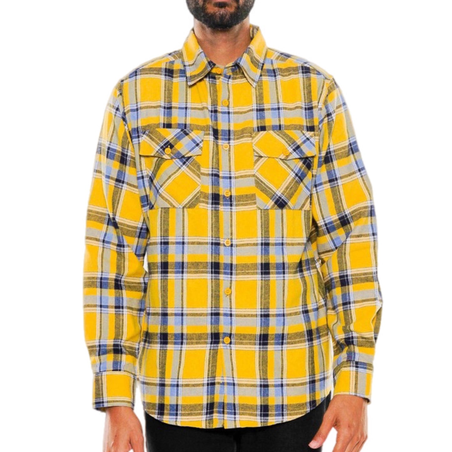 Plaid Flannel Button Up Shirt