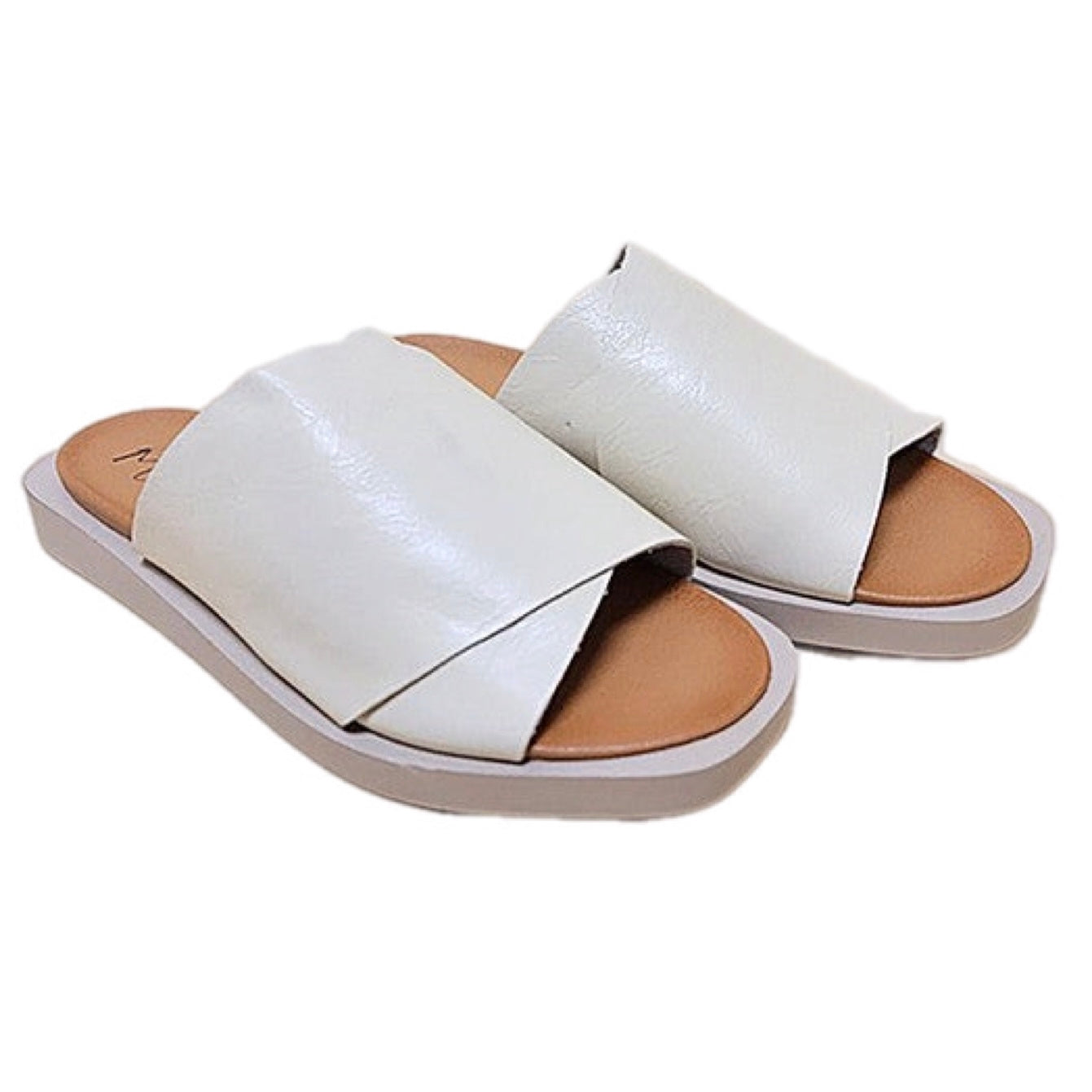 Vegan Leather Cr8iss Cross Slides