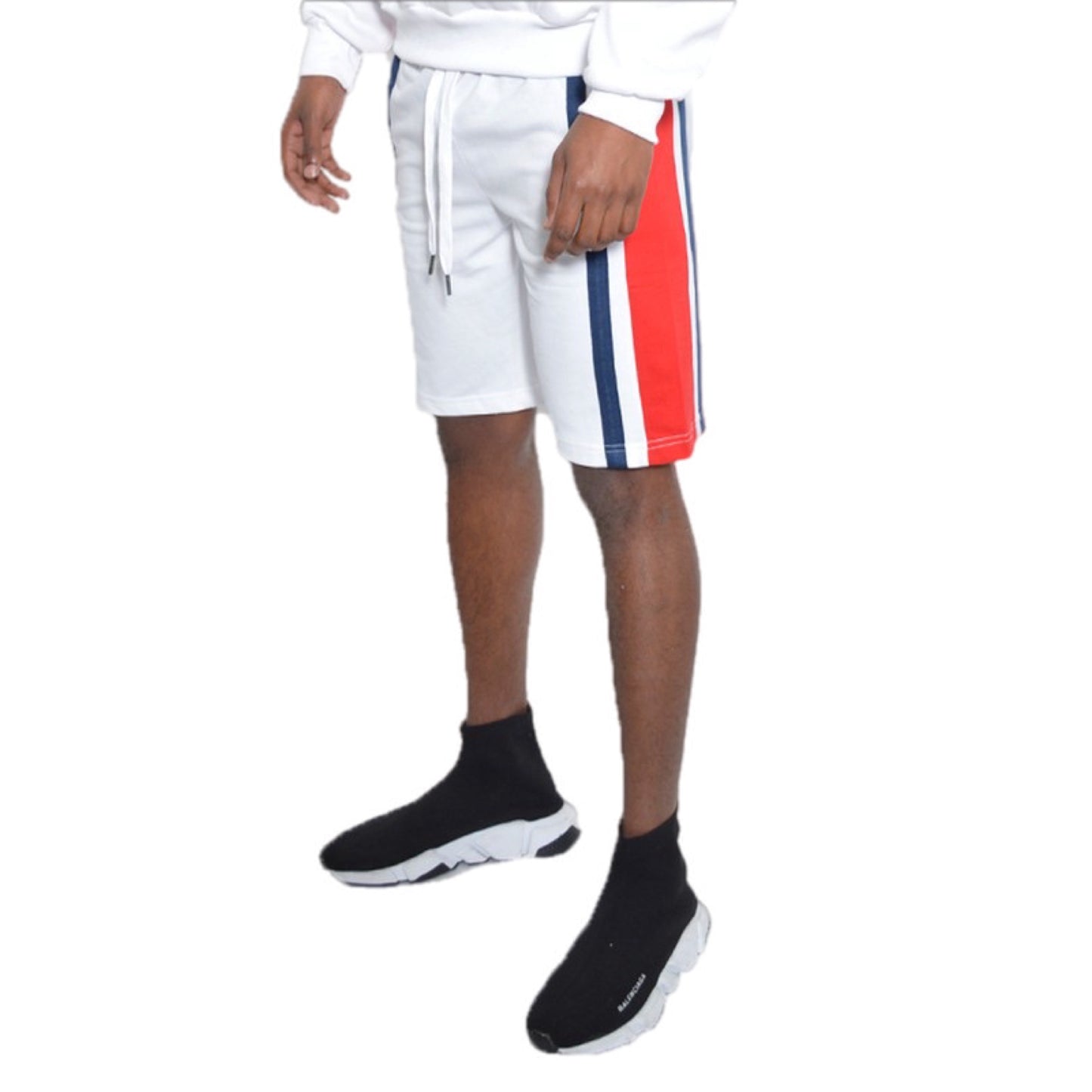 Color Block Stripe Gym Shorts