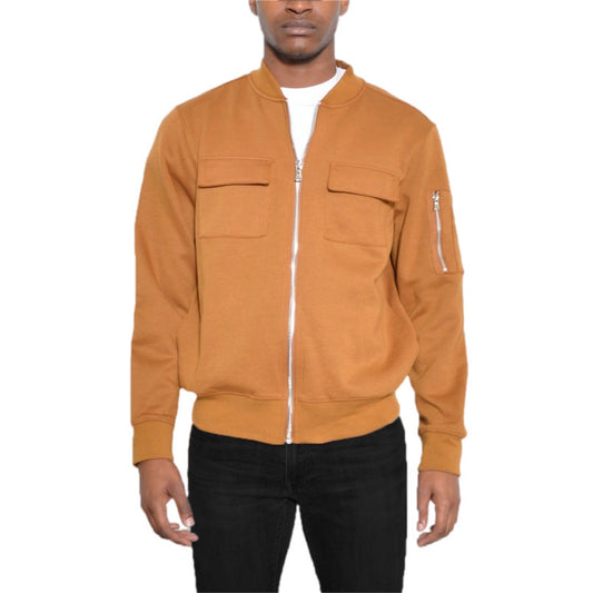 Cotton Zip Up Lightweight Jacket