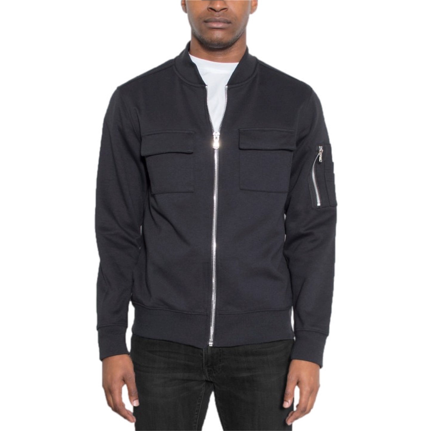 Cotton Zip Up Lightweight Jacket