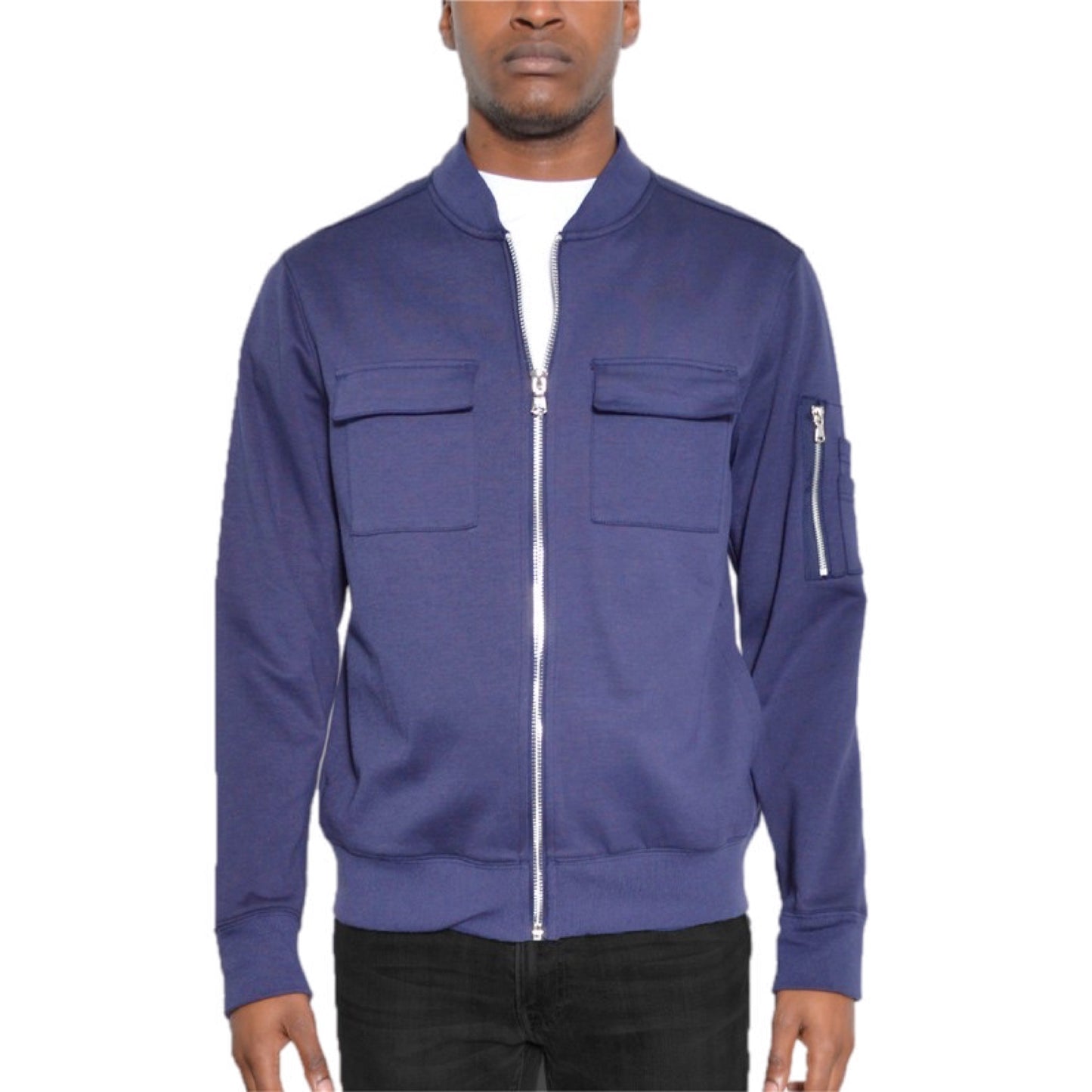 Cotton Zip Up Lightweight Jacket