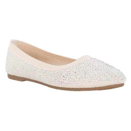 Rhinestones Embellished Ballet Flats