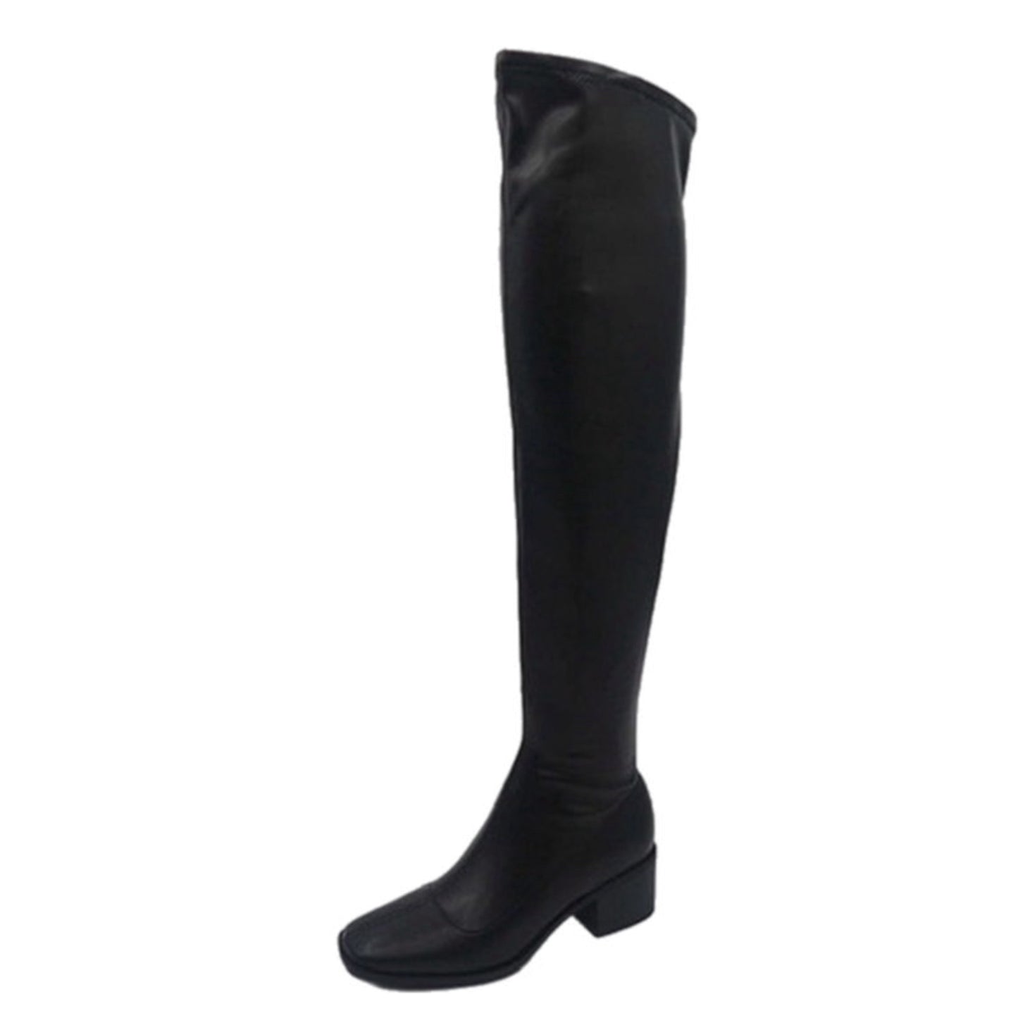 Low Heel Over The Knee Boot