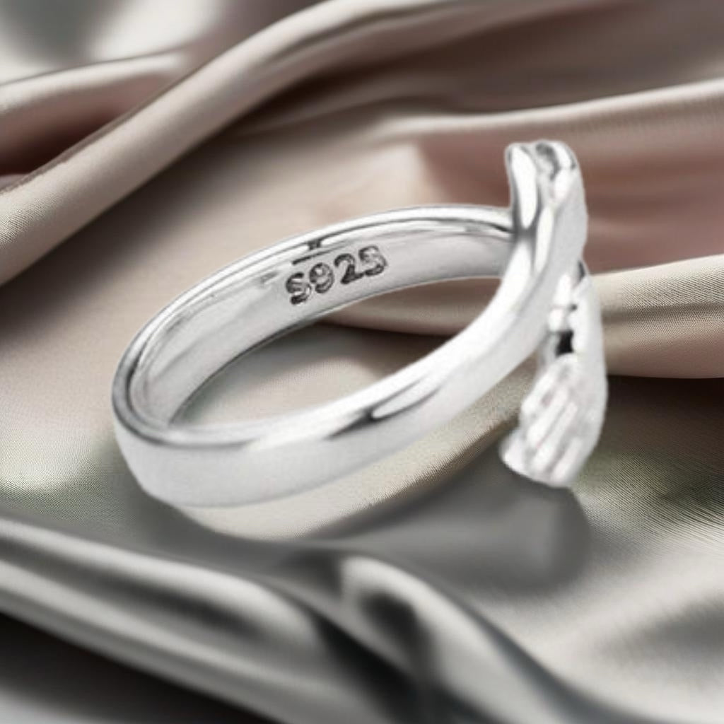 Hug Sterling Silver Bypass Ring