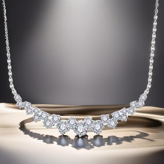 1.64 Carat Moissanite Sterling Silver Necklace