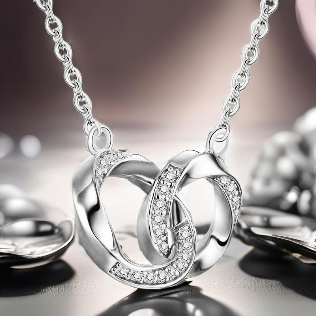 Moissanite Sterling Silver Necklace