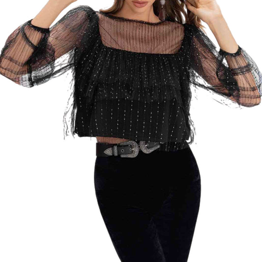 Luminous Layers Long Sleeve Blouse