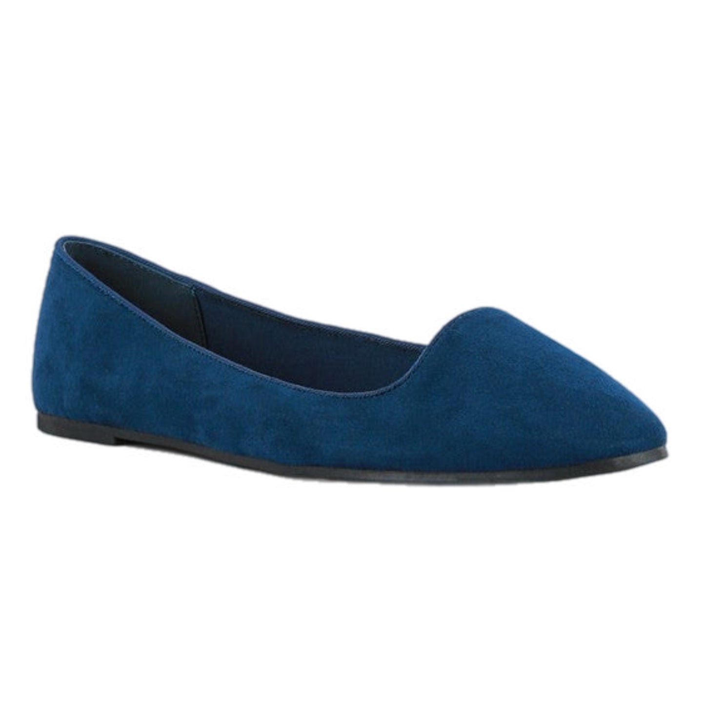 Suede Ballerina Flats