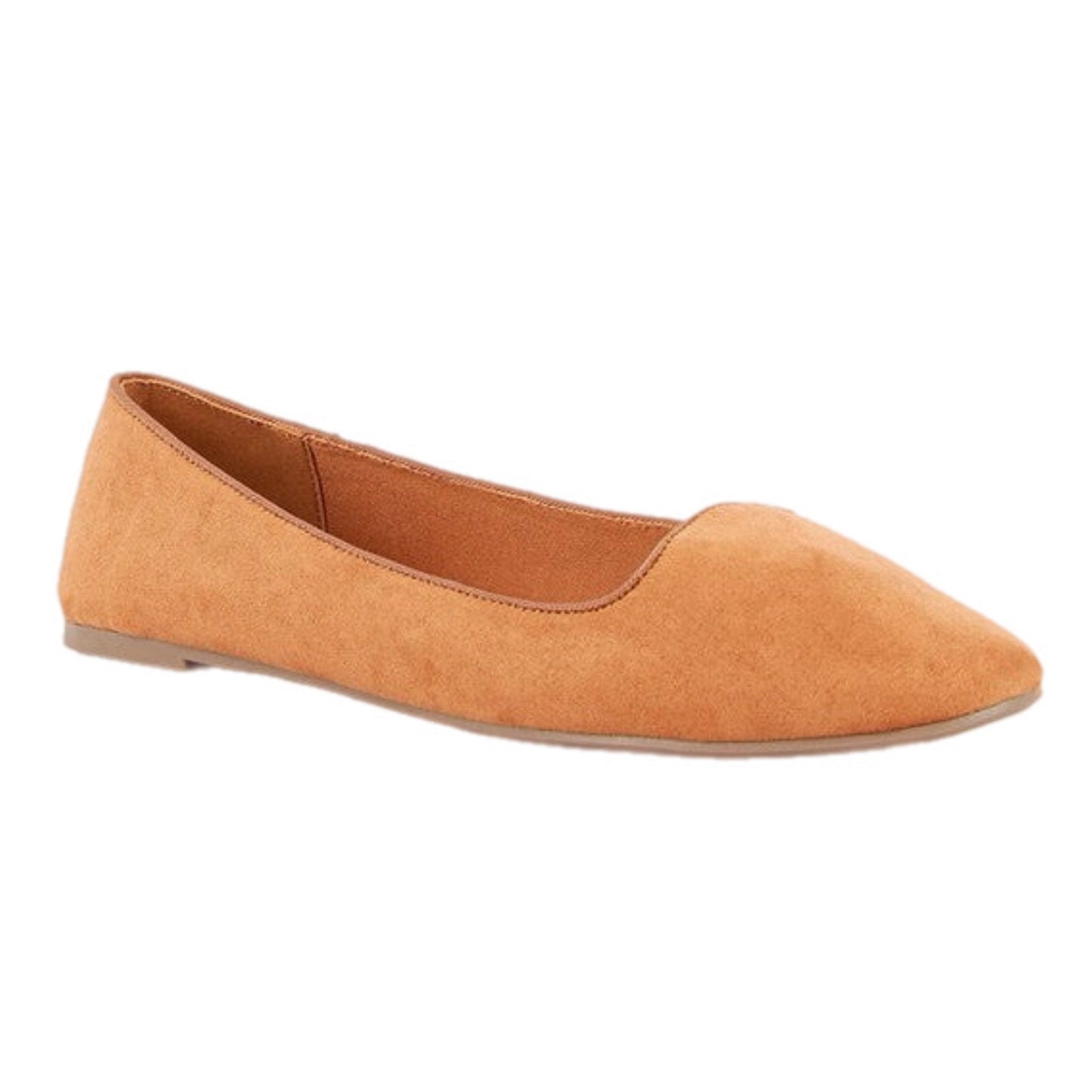 Suede Ballerina Flats