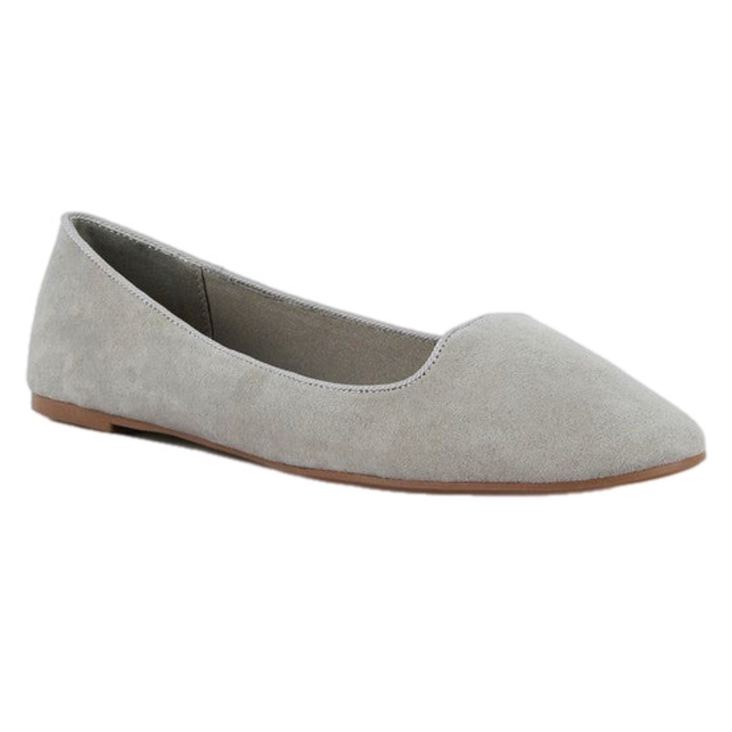 Suede Ballerina Flats