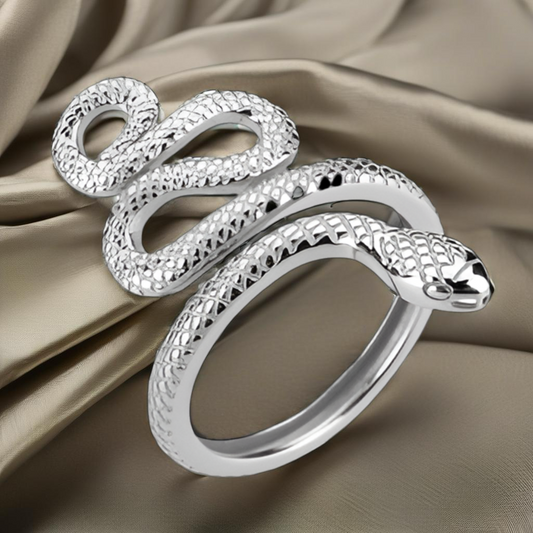 Sterling Silver Snake Shape Ring