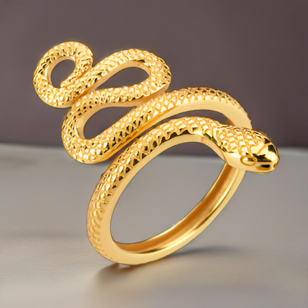 Sterling Silver Snake Shape Ring