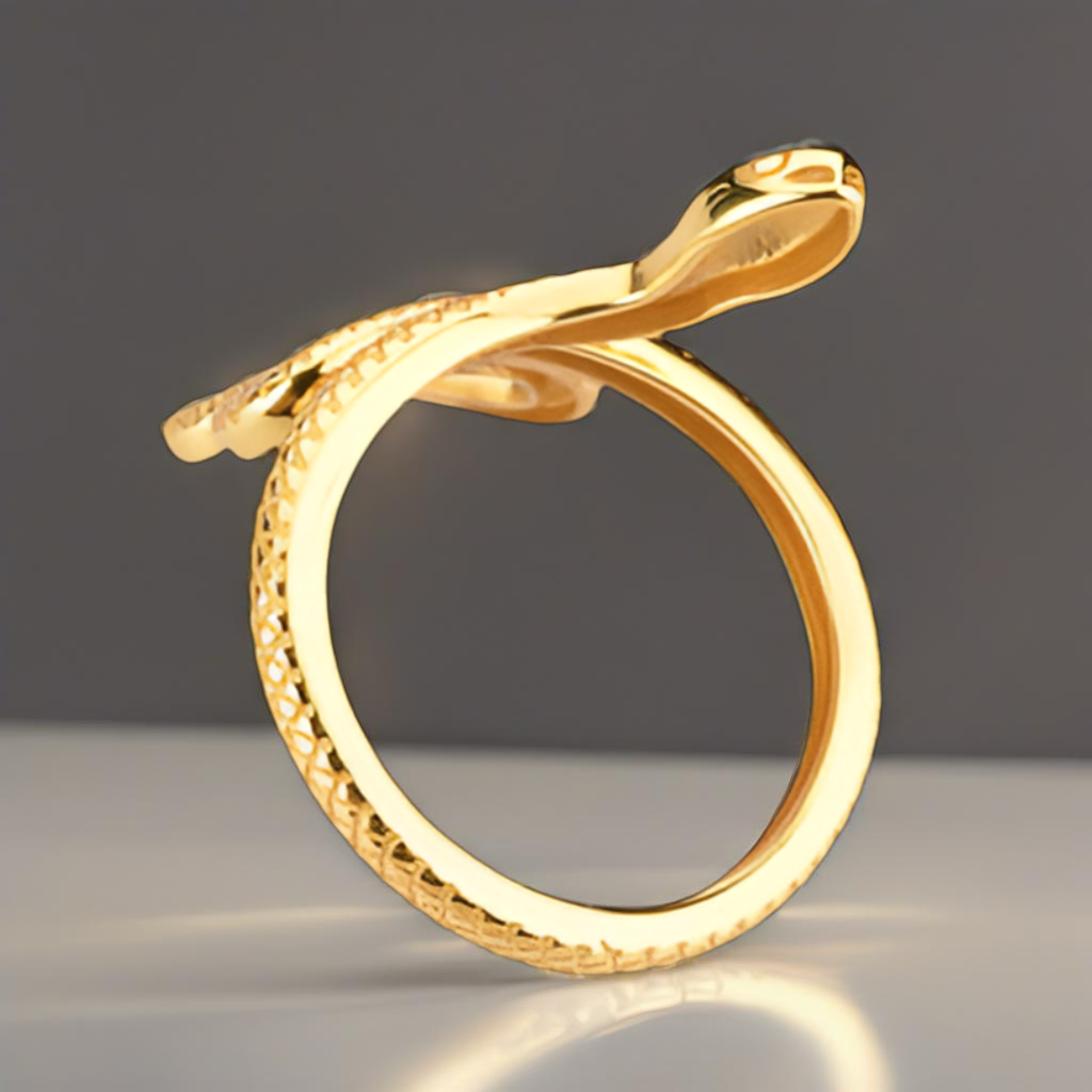 Sterling Silver Snake Shape Ring