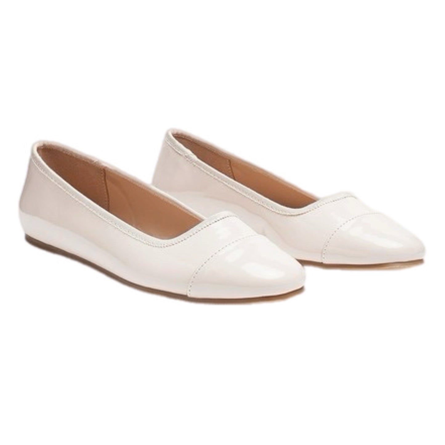 Round Toe Ballerina Flat Shoes