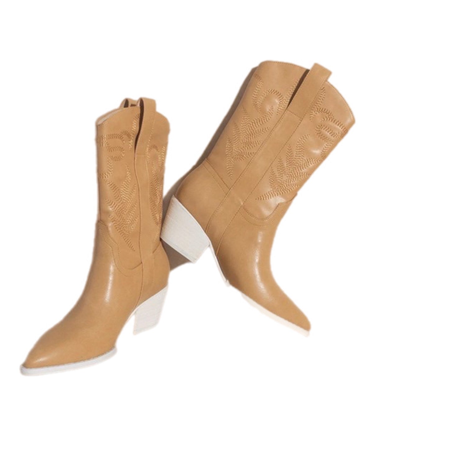 Tan Two Toned Western Boots